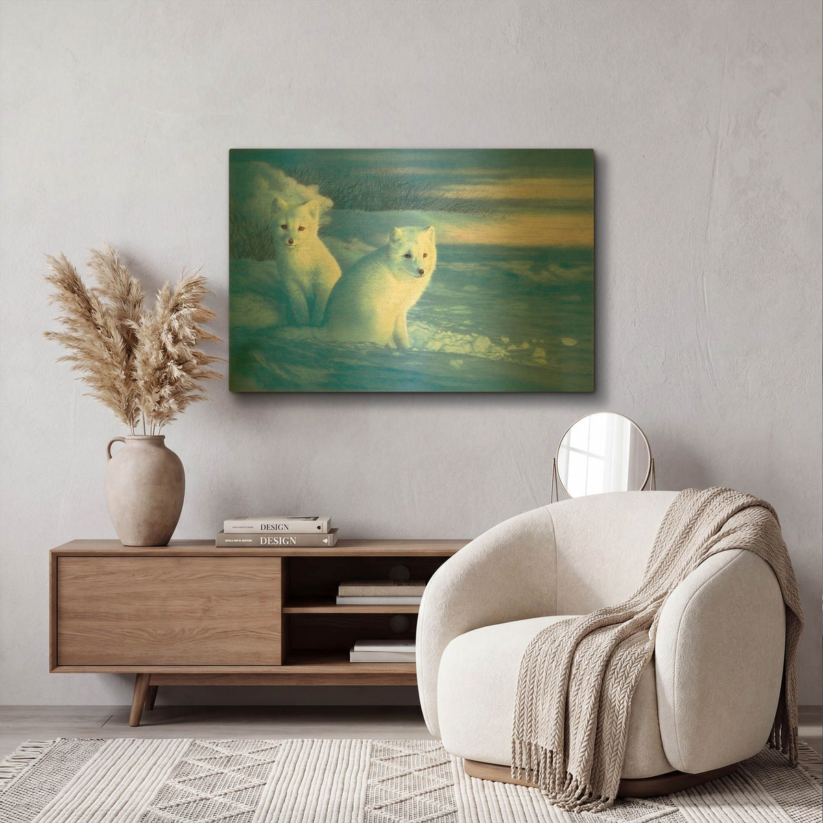 'Pensive Eye' By Joh Naito Gold Metal Wall Art