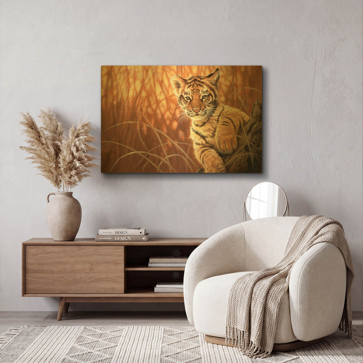 'Pure Eyes' By Joh Naito Gold Metal Wall Art