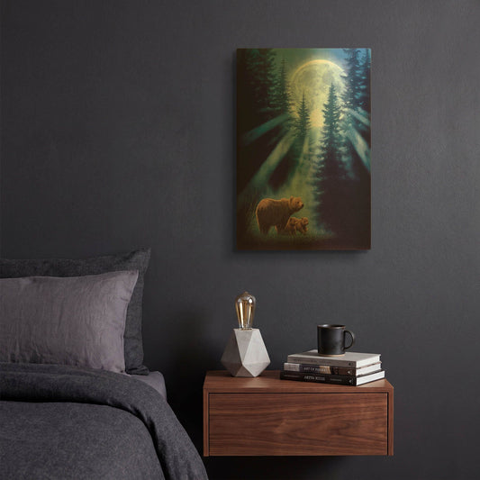 'Pure Feeling' By Joh Naito Gold Metal Wall Art
