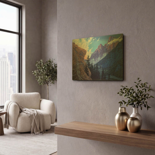 'Remaining' By Joh Naito Gold Metal Wall Art