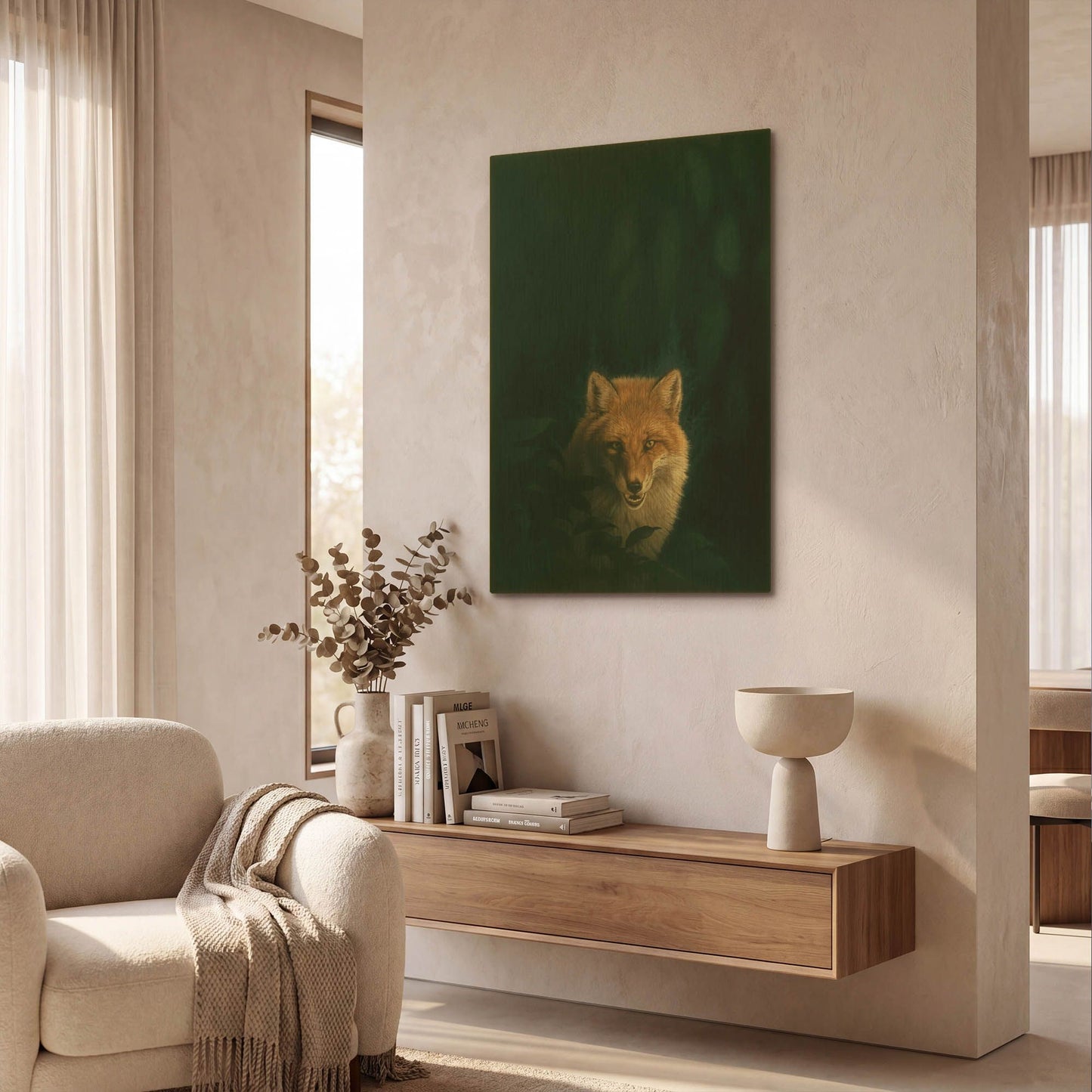'Wild Heart' By Joh Naito Gold Metal Wall Art