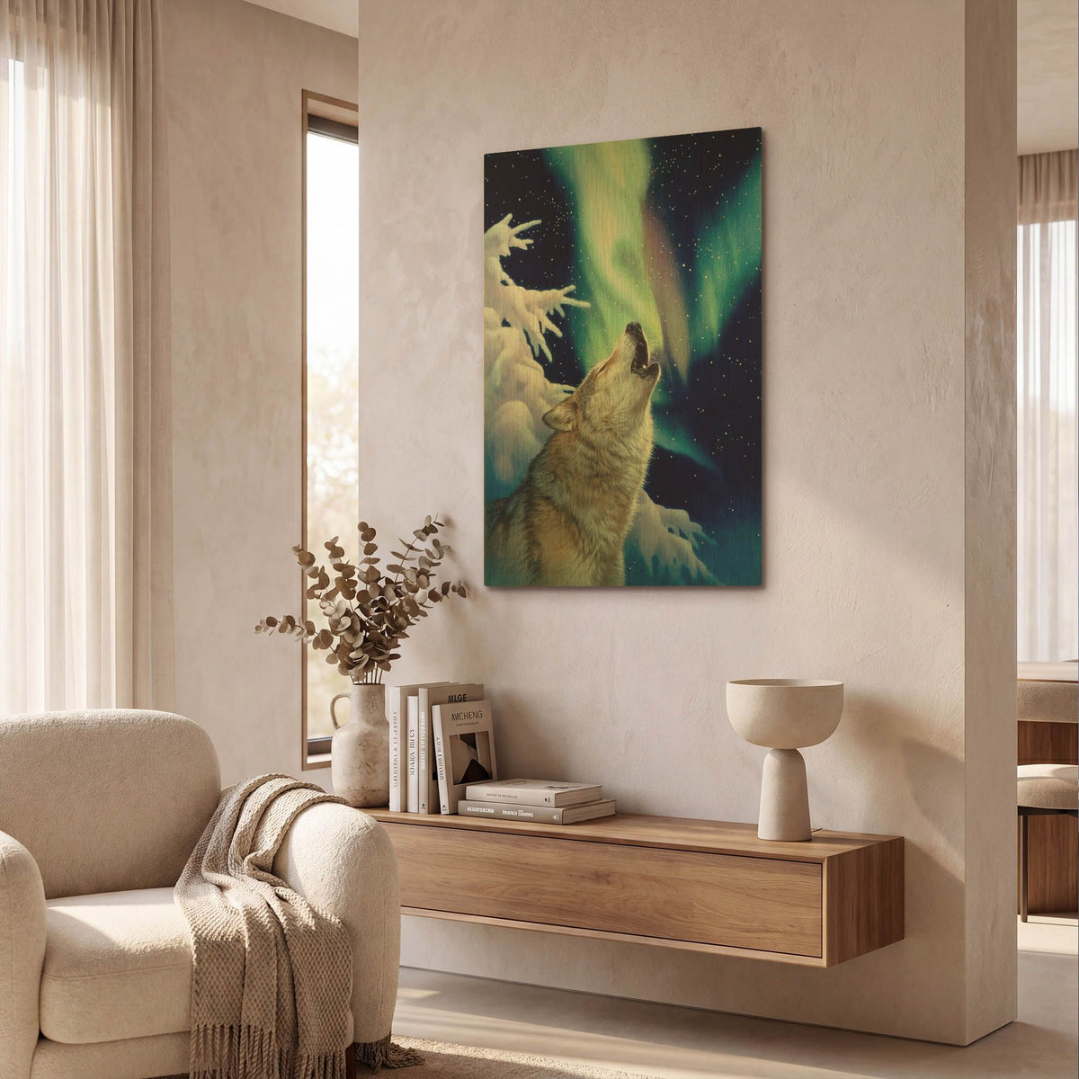 'Holy Night' By Joh Naito Gold Metal Wall Art