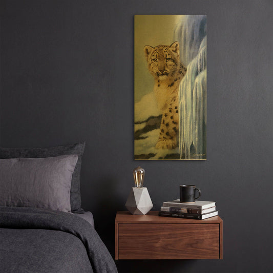'Icy Hideout' By Joh Naito Gold Metal Wall Art