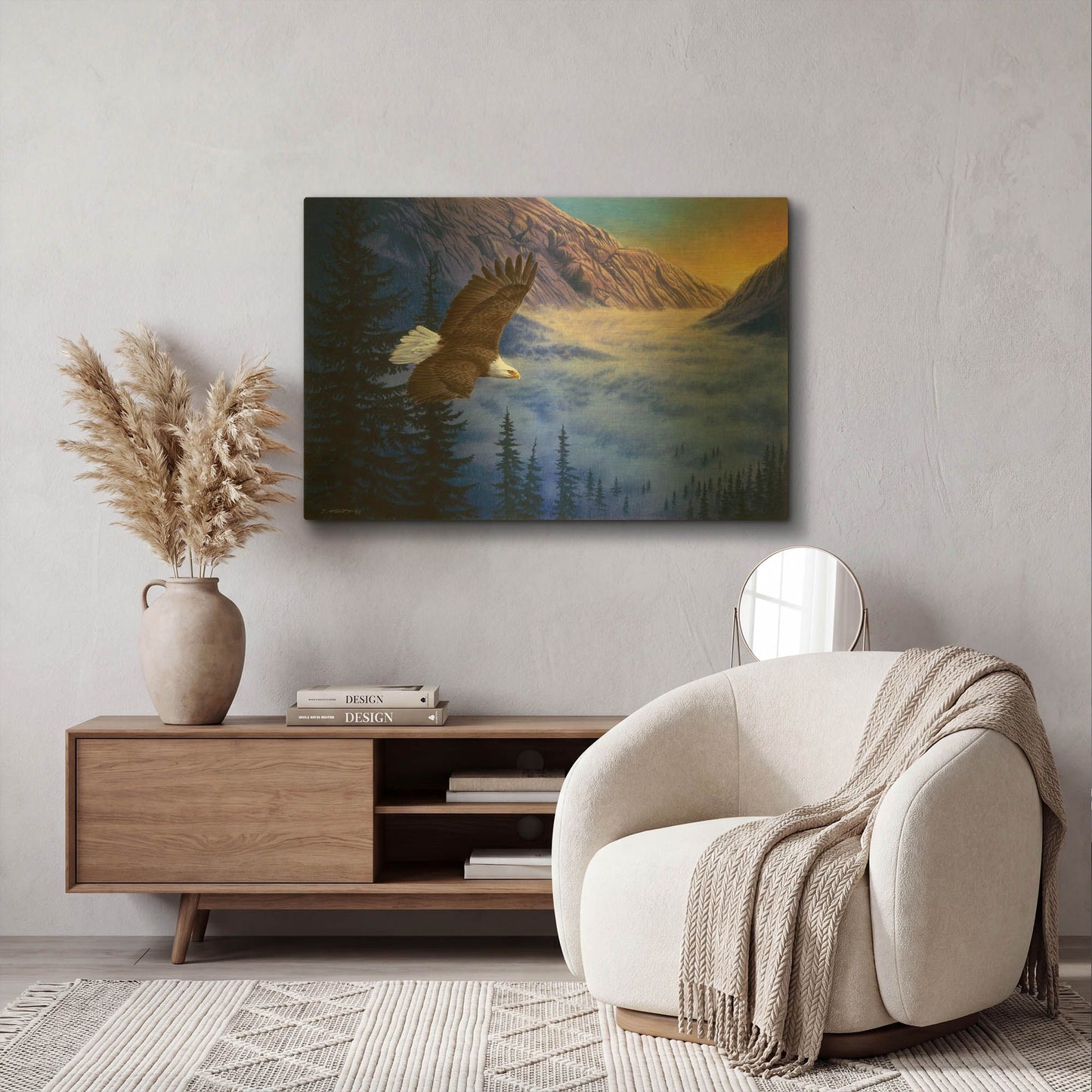 'Soaring High' By Joh Naito Gold Metal Wall Art