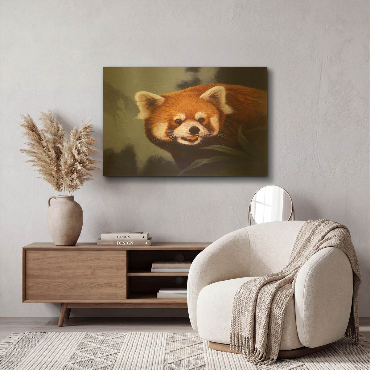 'Hiding Out' By Joh Naito Gold Metal Wall Art