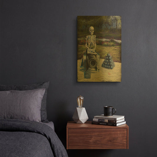 'I am Smiling' By Marie Marfia Fine Art Gold Metal Wall Art
