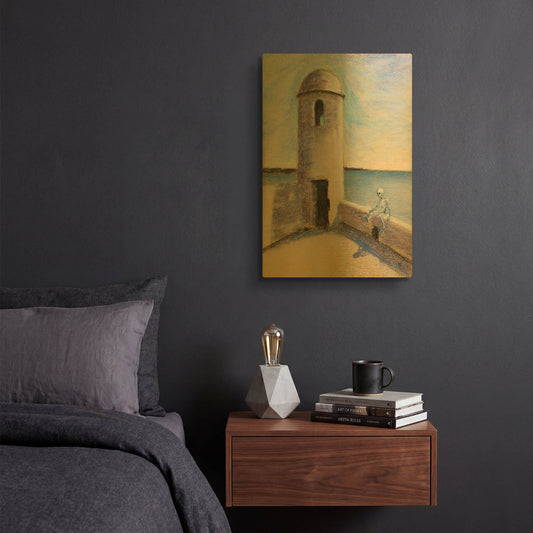 'I' By Marie Marfia Fine Art Gold Metal Wall Art