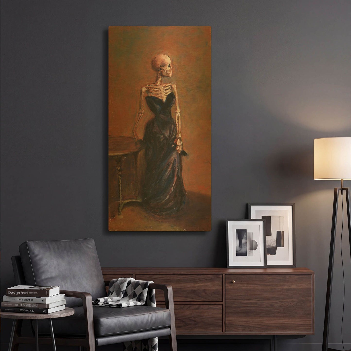 'Madame X-Ray' By Marie Marfia Fine Art Gold Metal Wall Art