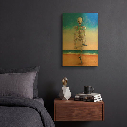 'Skeltic Dancer' By Marie Marfia Fine Art Gold Metal Wall Art