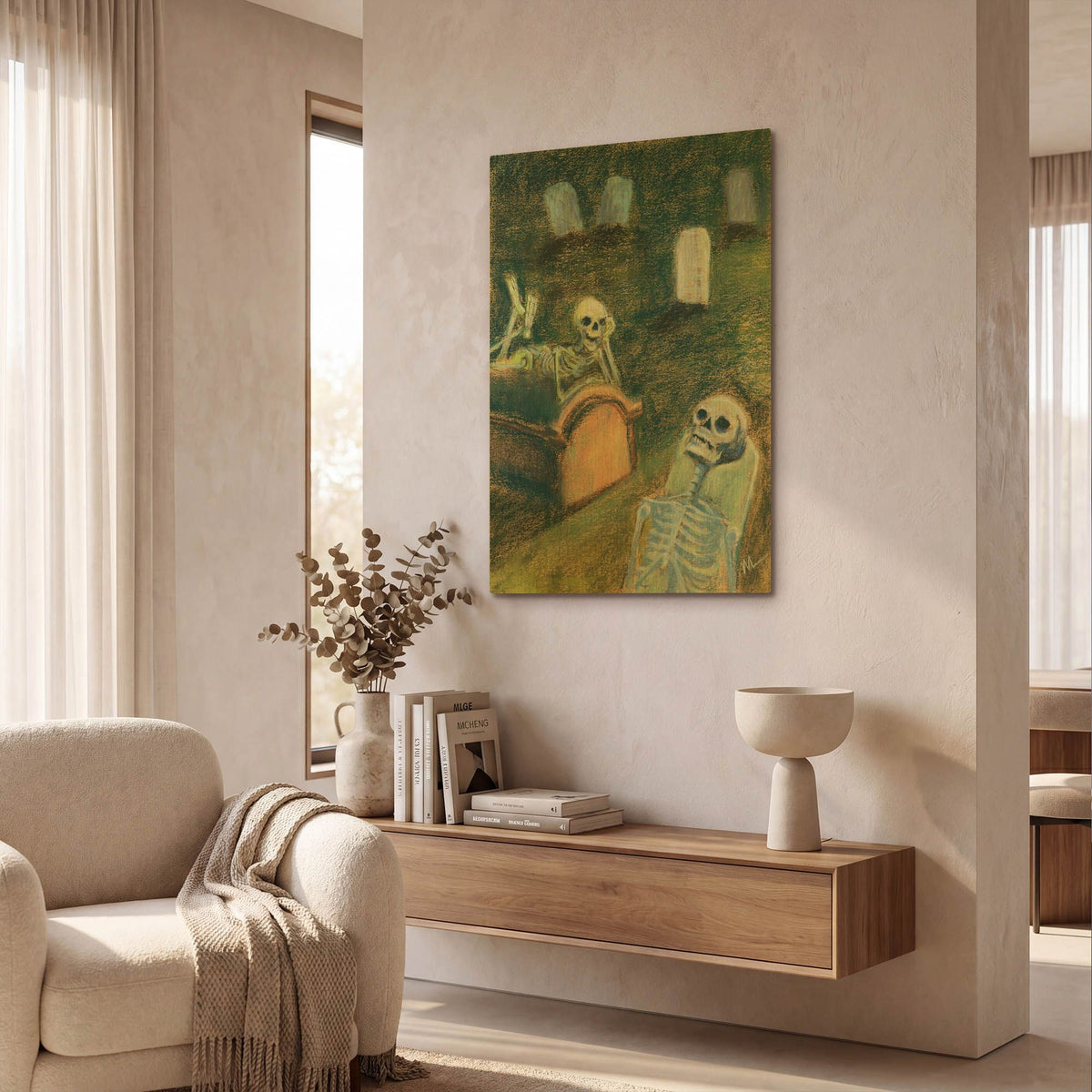 'There' By Marie Marfia Fine Art Gold Metal Wall Art