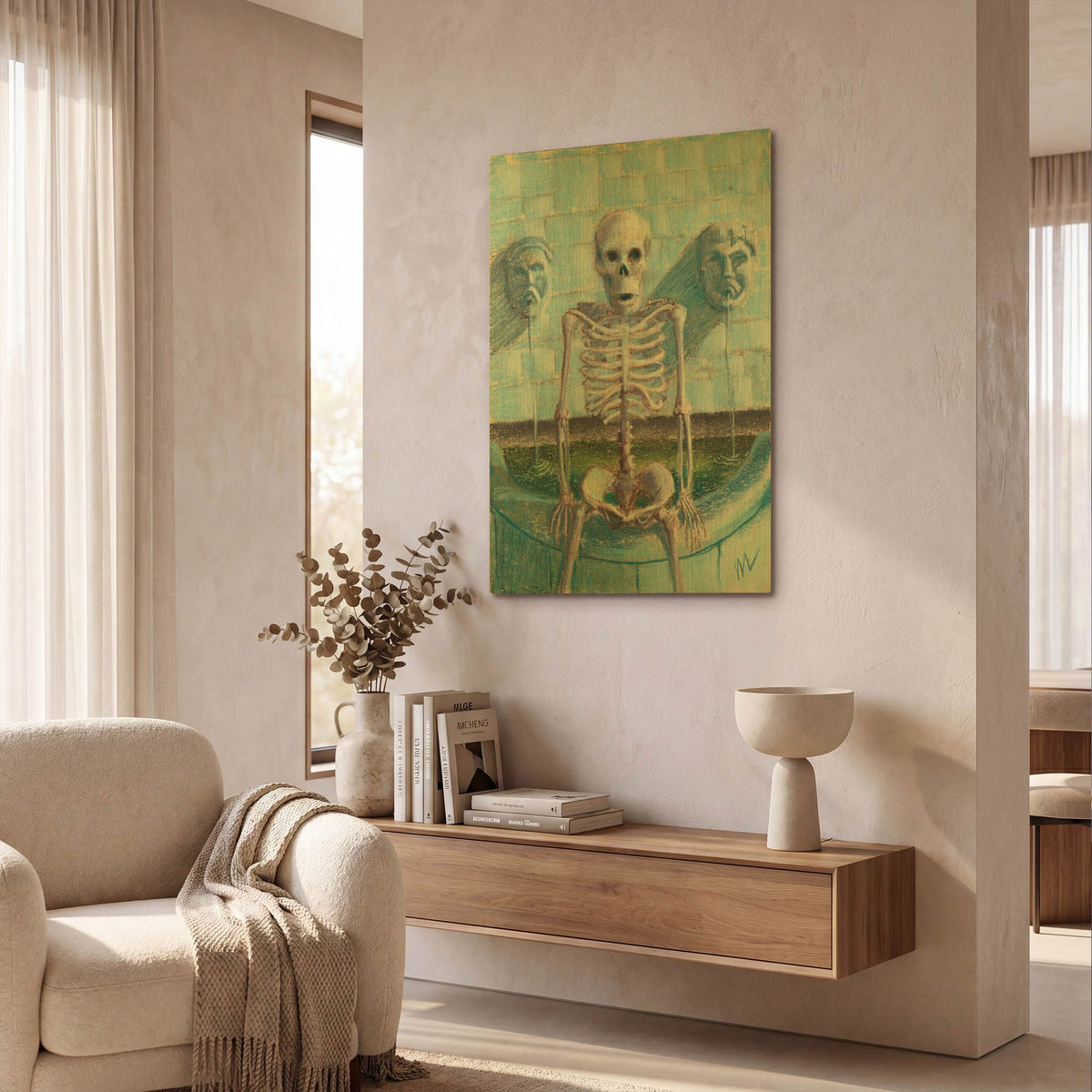 'Look Im The Fountainhead' By Marie Marfia Fine Art Gold Metal Wall Art