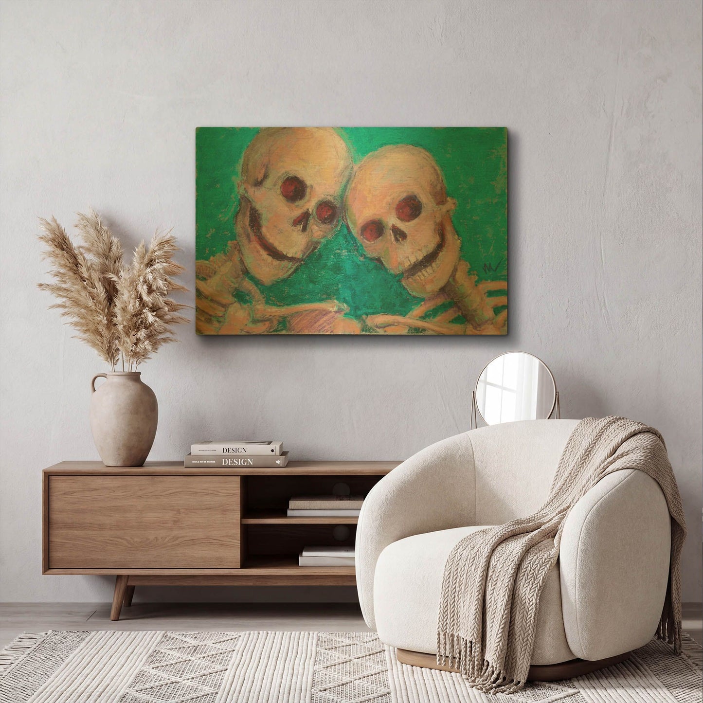 'BFFs' By Marie Marfia Fine Art Gold Metal Wall Art
