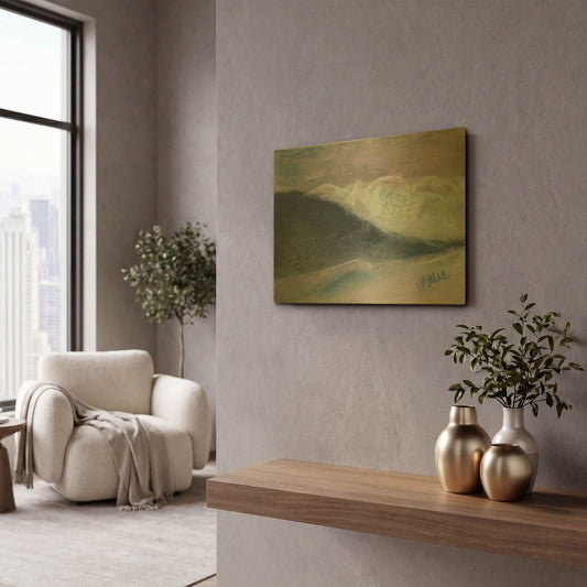 'Wave Portrait No. 57' By Marie Marfia Fine Art Gold Metal Wall Art