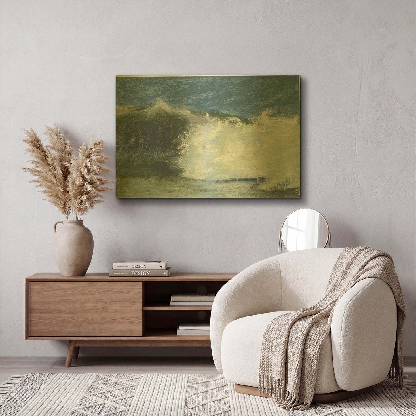 'Wave Portrait No. 75' By Marie Marfia Fine Art Gold Metal Wall Art