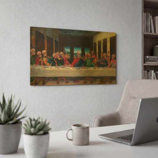 'The Very Last Supper' By Marie Marfia Fine Art Gold Metal Wall Art
