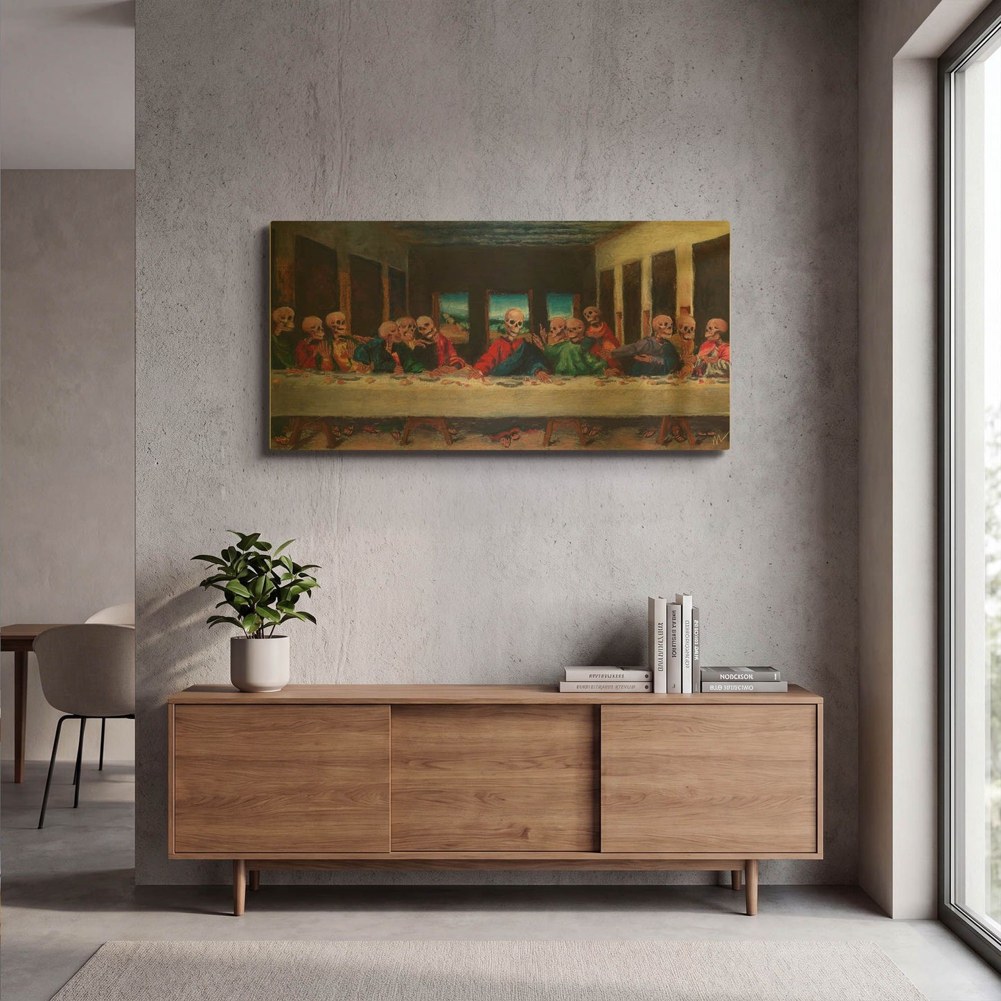 'The Very Last Supper' By Marie Marfia Fine Art Gold Metal Wall Art