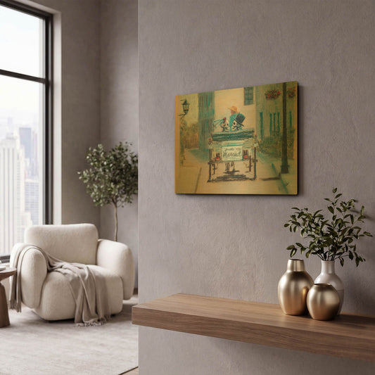 'Happily Ever After' By Marie Marfia Fine Art Gold Metal Wall Art