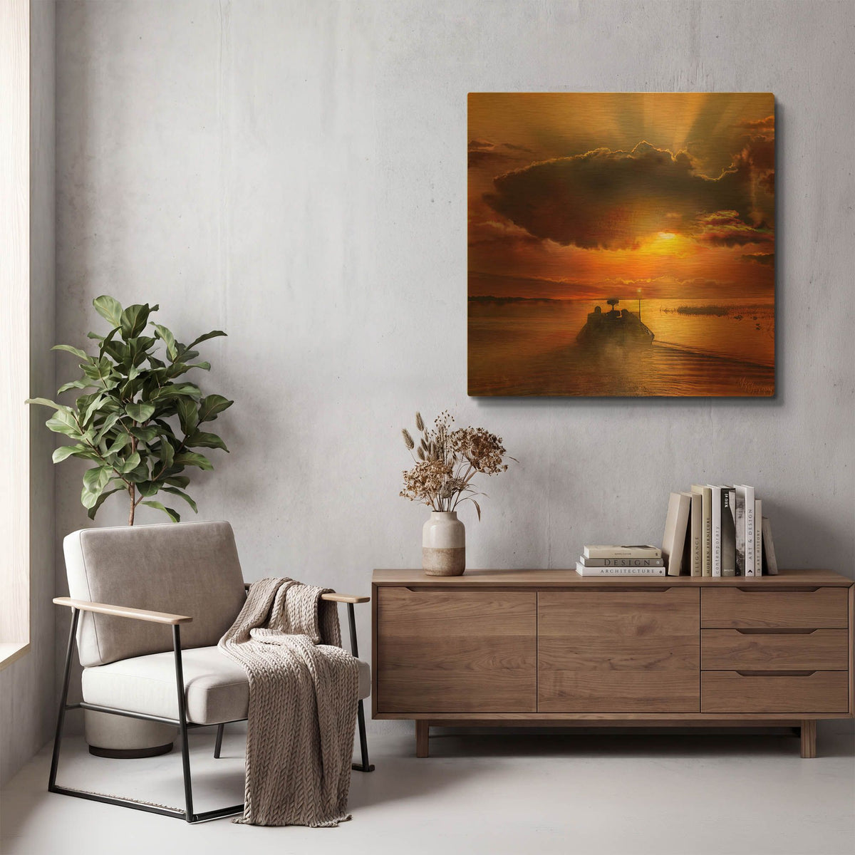 'The Morning Bite' By Murray Henderson Fine Art Gold Metal Wall Art