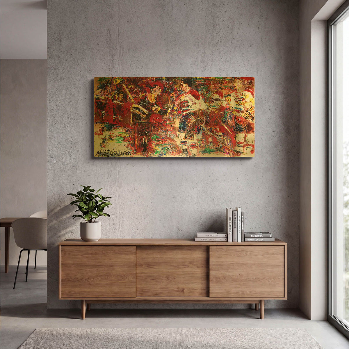 'Rockets Handshake 1' By Murray Henderson Fine Art Gold Metal Wall Art