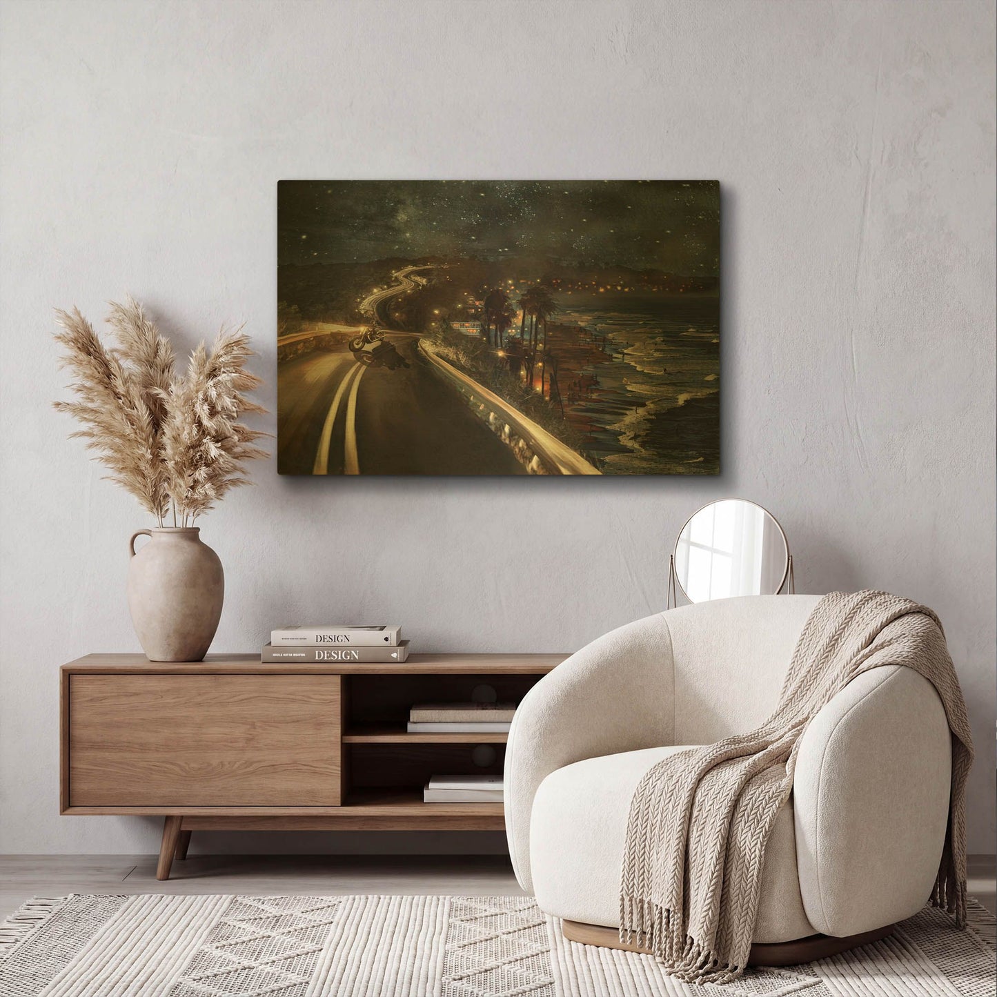 'Night Ride' By Murray Henderson Fine Art Gold Metal Wall Art
