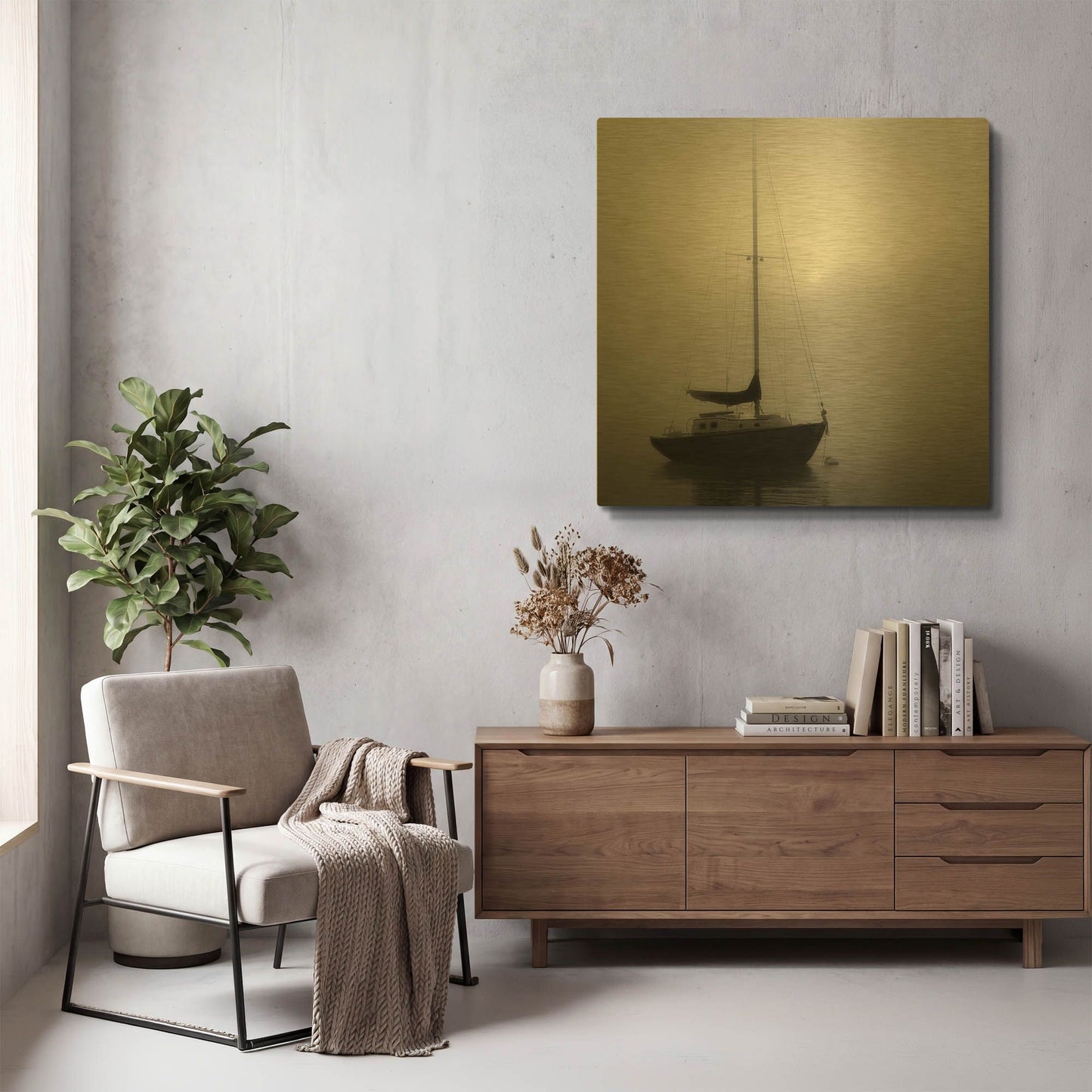'Nautical II' By Nicholas Bell Photography Gold Metal Wall Art