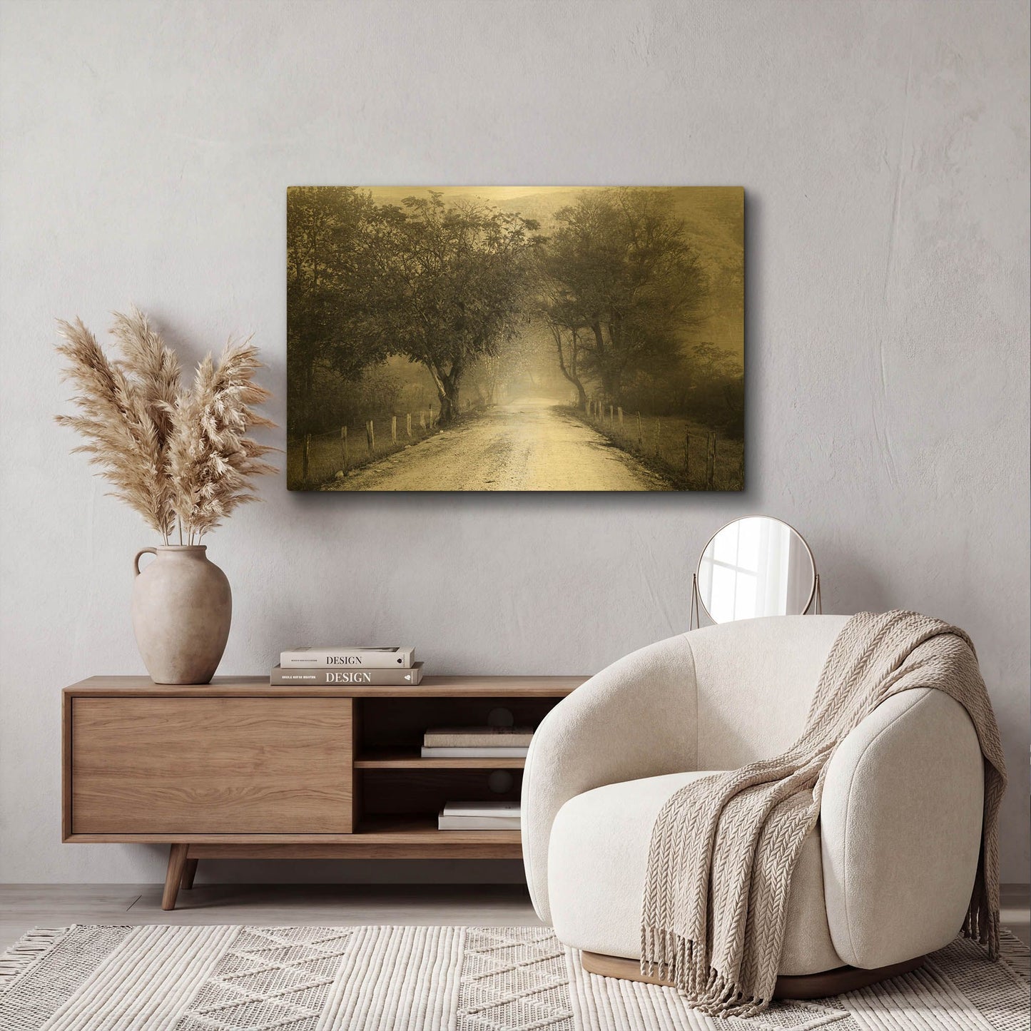 'Sparks Lane' By Nicholas Bell Photography Gold Metal Wall Art