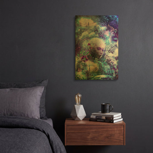 'Discovering The Cosmic Consciousness' By Cameron Gray Gold Metal Wall Art