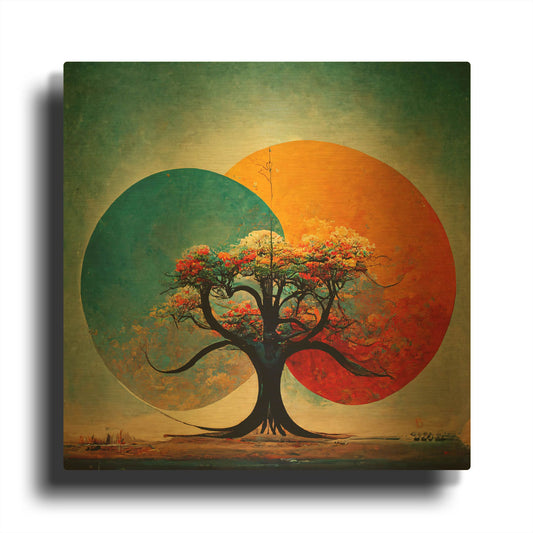 'Tree Of Life 2' By Ray Heere Gold Metal Wall Art