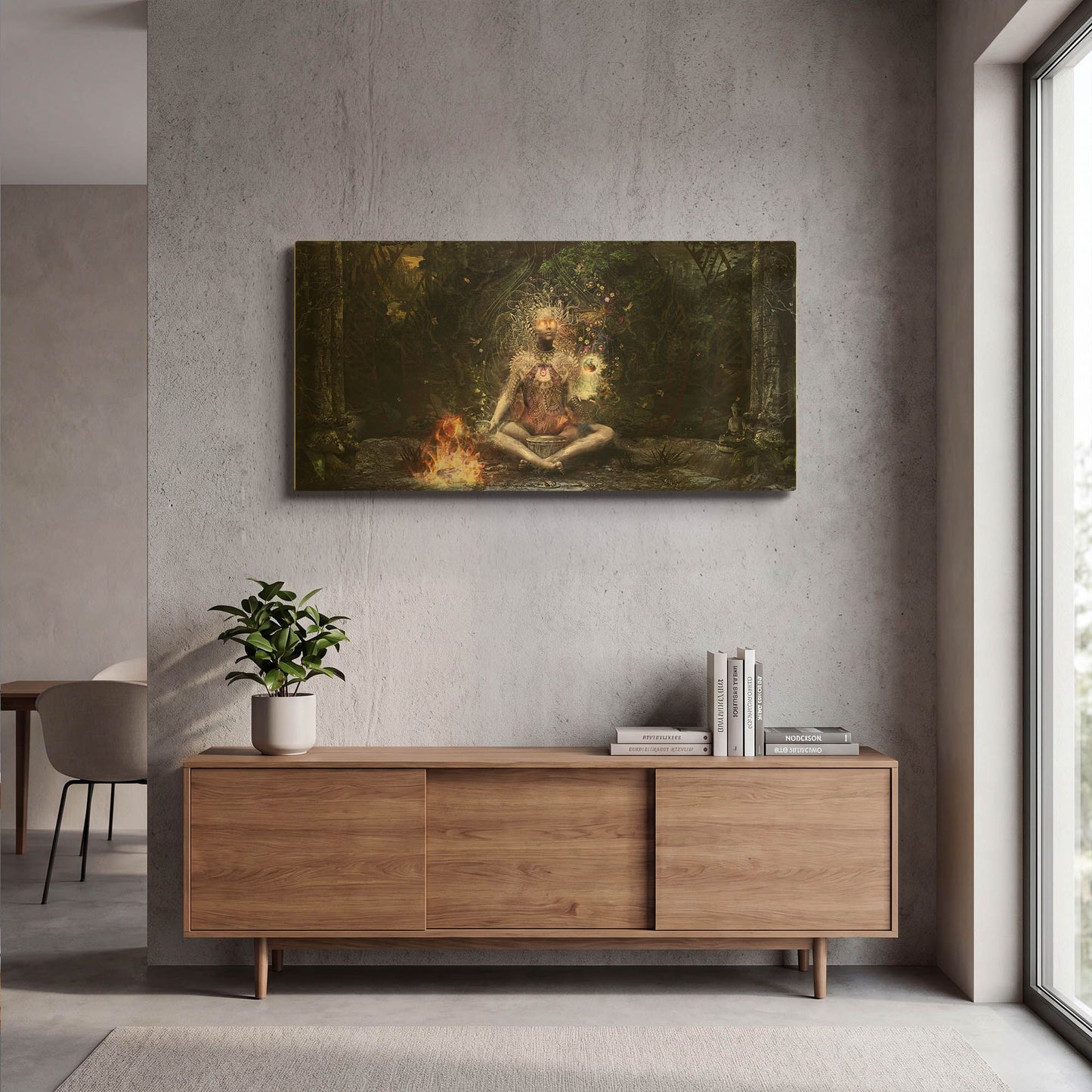 'Sacrament For The Sacred Dreamers' By Cameron Gray Gold Metal Wall Art