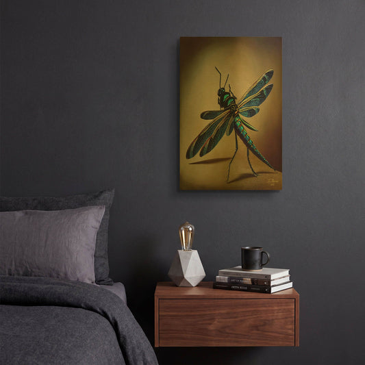 'Dragonfly' By Tanya Mavric Gold Metal Wall Art