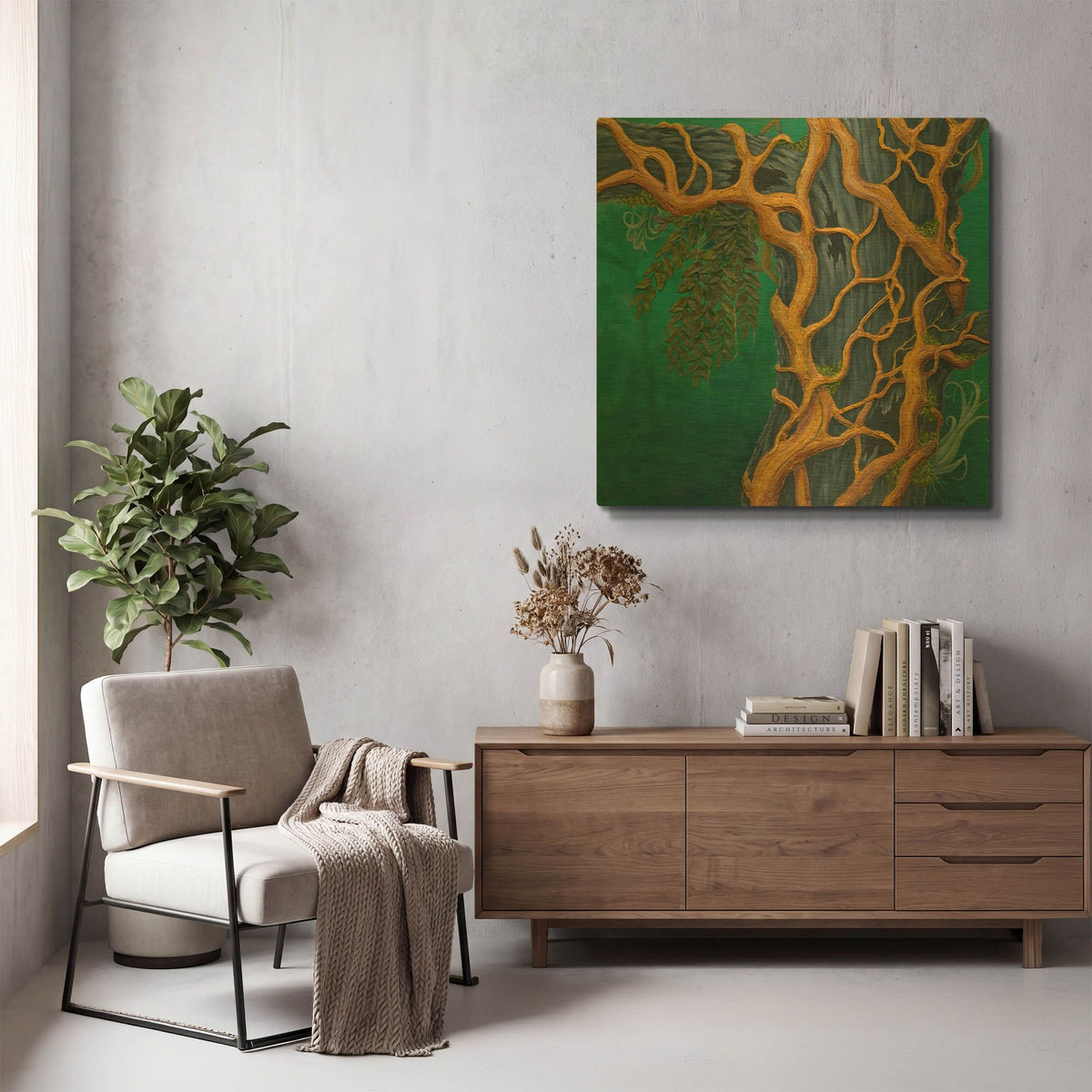 'The Stranglers Redemption' By Tim Marsh Gold Metal Wall Art