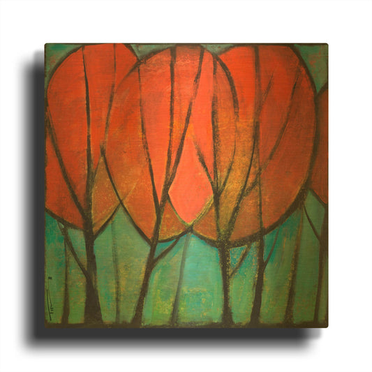 'Cathedral 1' By Tim Nyberg Gold Metal Wall Art