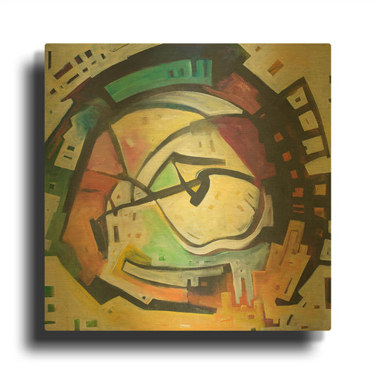 'Bottomless Pit' By Tim Nyberg Gold Metal Wall Art