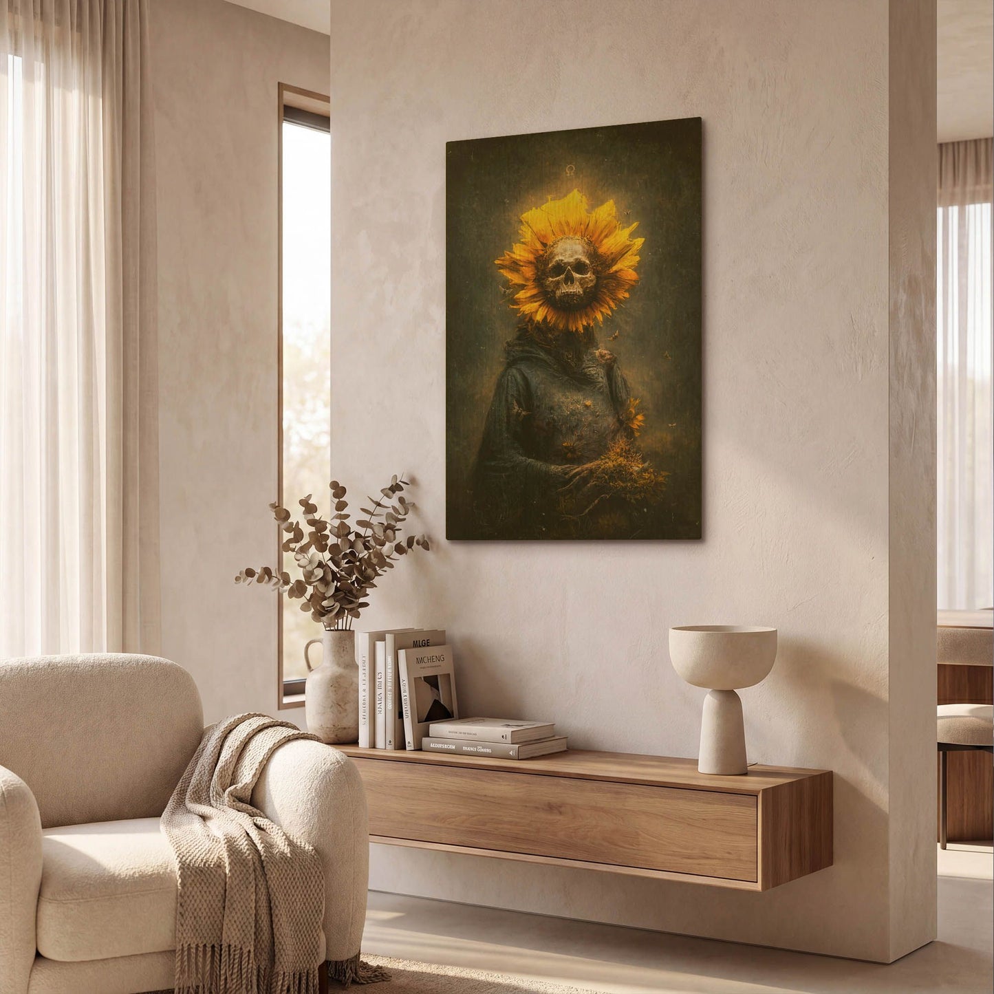 'Tempus Fugit' By Mario Sanchez Nevado Gold Metal Wall Art