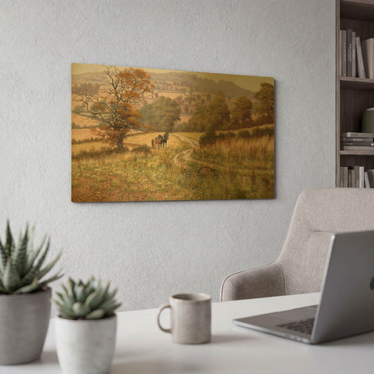 'Times Gone By' By Bill Makinson Gold Metal Wall Art
