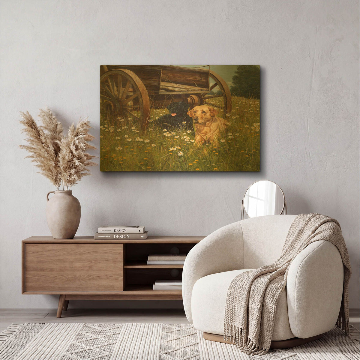 'Rest Awhile' By Bill Makinson Gold Metal Wall Art