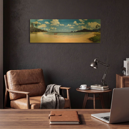 'Wild And Free' By Bill Makinson Gold Metal Wall Art
