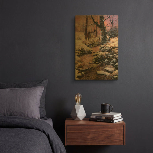 'Something Stirs' By Bill Makinson Gold Metal Wall Art