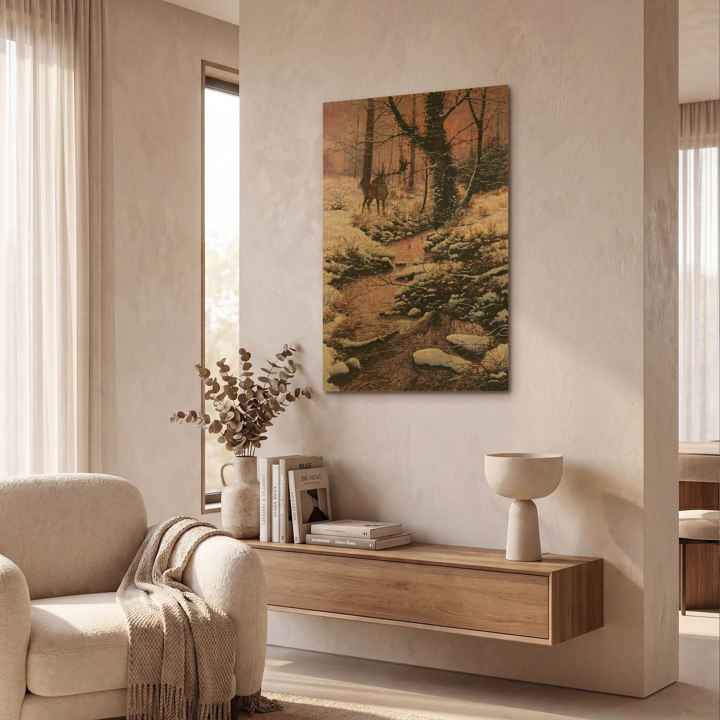 'Something Stirs' By Bill Makinson Gold Metal Wall Art
