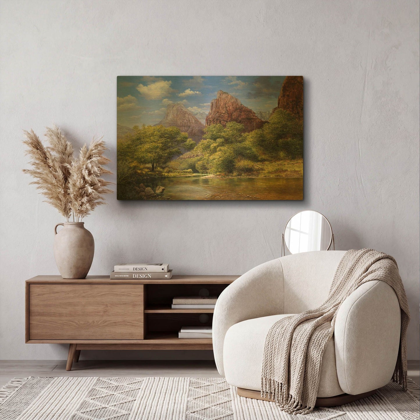 'Zion' By Bill Makinson Gold Metal Wall Art