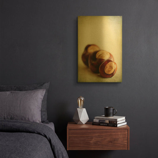'Buckeyes' By Jessica Rogers Gold Metal Wall Art