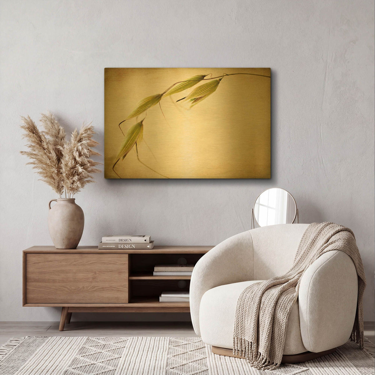 'Fox Tails' By Jessica Rogers Gold Metal Wall Art