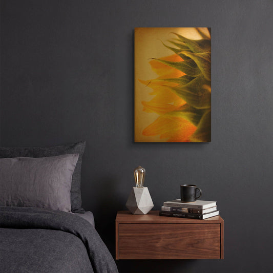 'Late Bloomer' By Jessica Rogers Gold Metal Wall Art