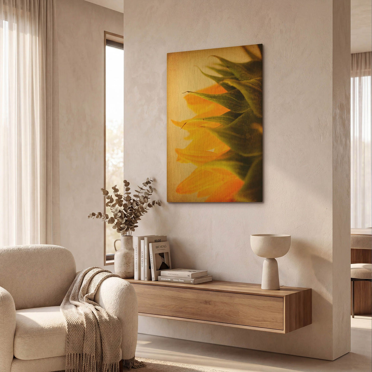 'Late Bloomer' By Jessica Rogers Gold Metal Wall Art
