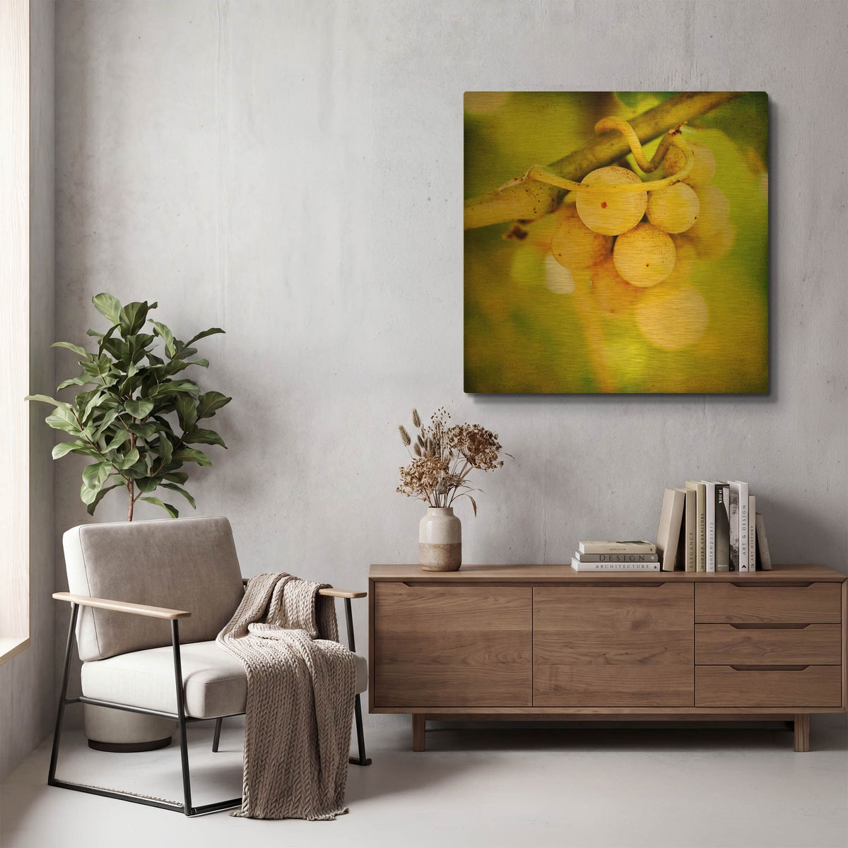 'Spring Fruit' By Jessica Rogers Gold Metal Wall Art