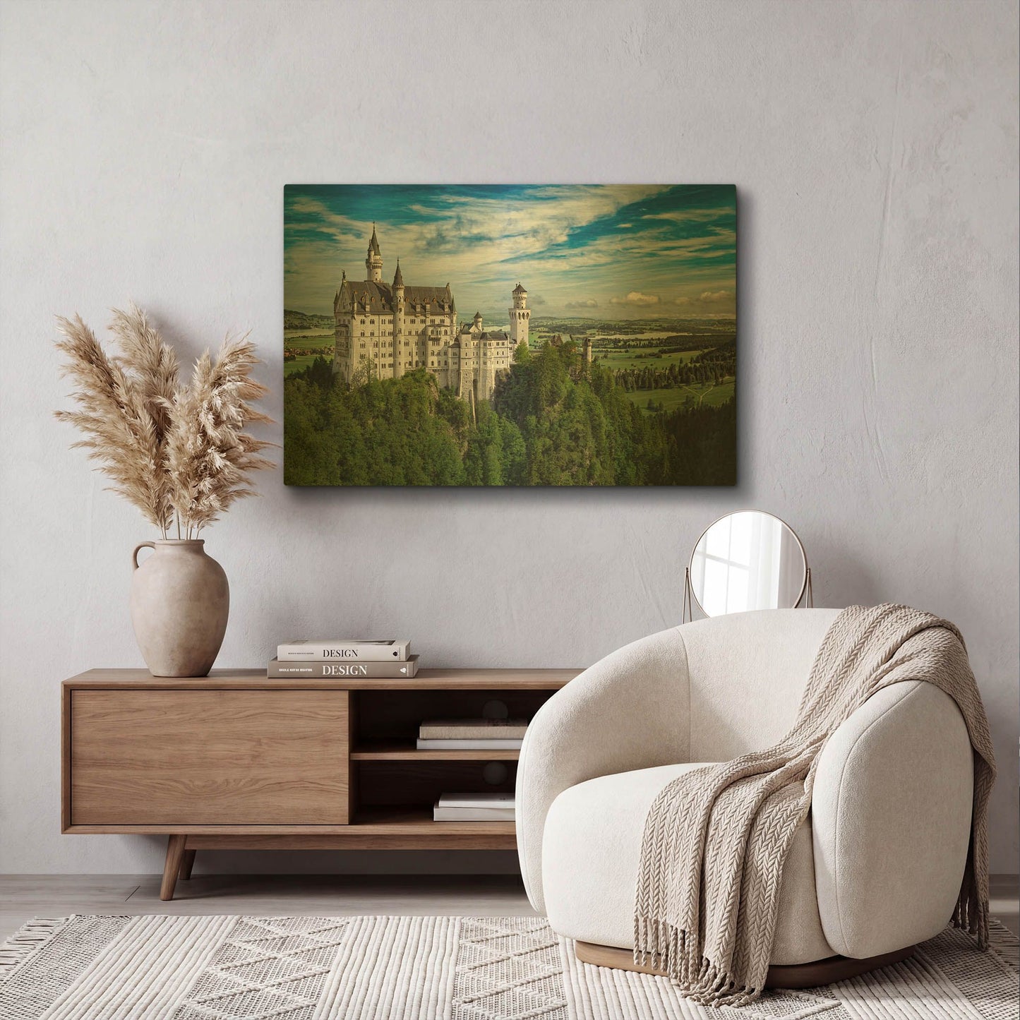 'Castle In The Sky' By Jonathan Ross Gold Metal Wall Art