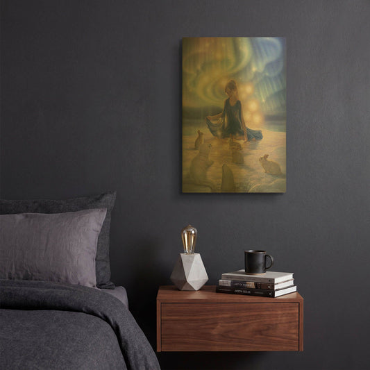 'Celebration Ii, Aurora Dreams 2' By Kirk Reinert Gold Metal Wall Art