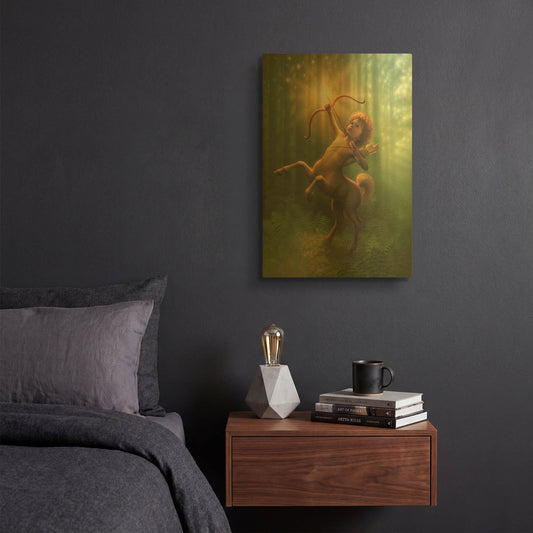 'Child Centaur' By Kirk Reinert Gold Metal Wall Art