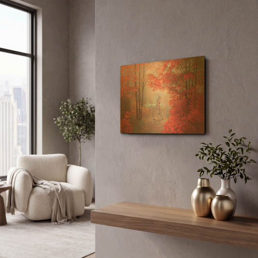 'Autumn Magic' By Kirk Reinert Gold Metal Wall Art