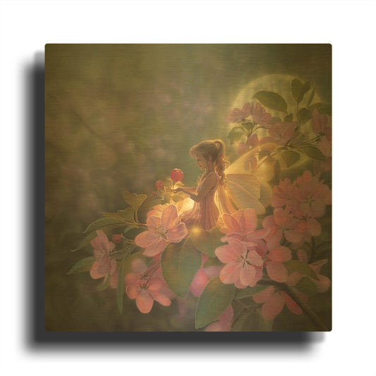 'Sakura Moon' By Kirk Reinert Gold Metal Wall Art